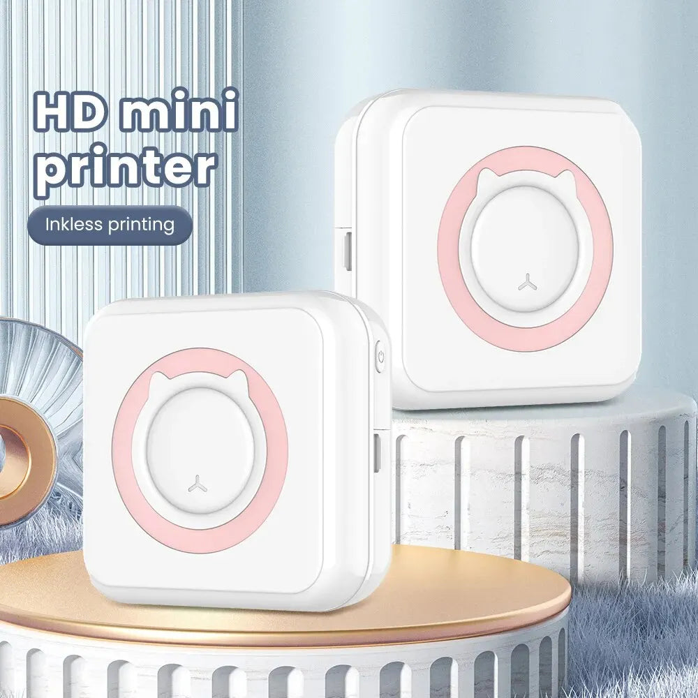 Mini Printer Portable Companion for Inkless, Effortless Printing!