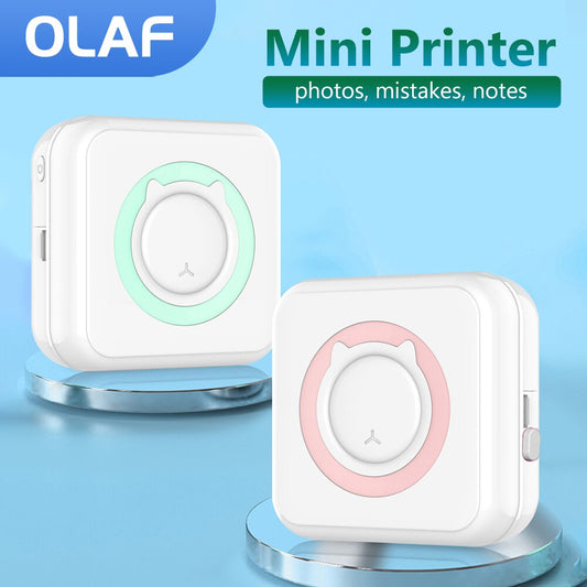 Mini Printer Portable Companion for Inkless, Effortless Printing!
